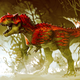 Illustration for article titled Just a little flaming dinosaur to brighten your day